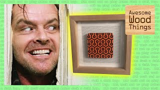 DIY Wood Frame for Art Deco Pattern from The Shining (Giveaway!)