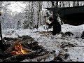 Scottish Winter Hammocking, Bushcraft Camp