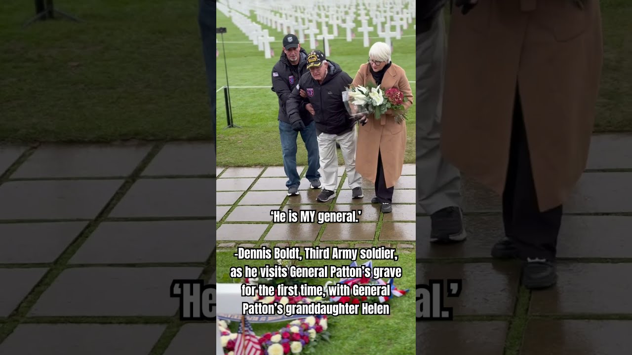 WWII Veteran Dennis Boldt Visited General Patton S Grave For The First Time He Is MY 