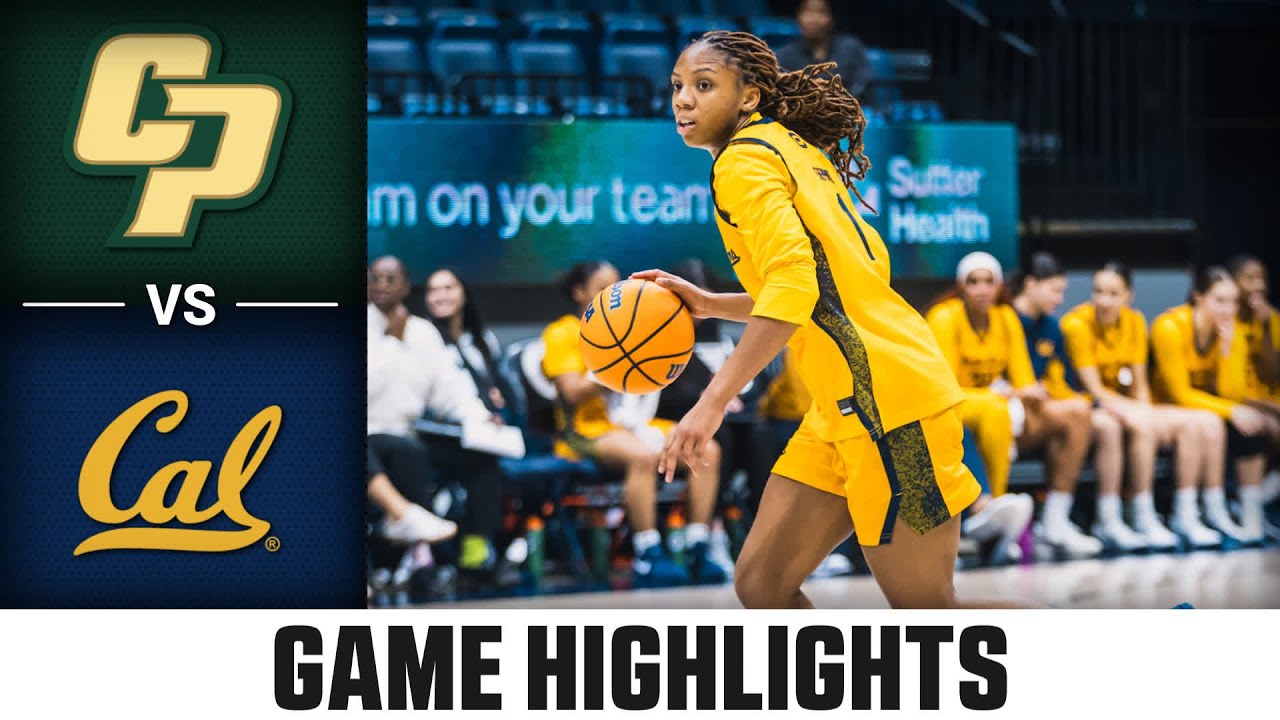 Cal Poly vs. Cal Game Highlights | 2025-26 ACC Women's Basketball