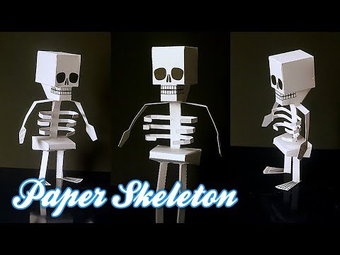 How To Make Paper Skeleton - Diy Paper Craft For Kids