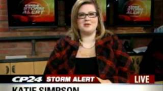 02/02/11 - CP24 Storm Alert - School & Bus Cancellations - Storms In Toronto