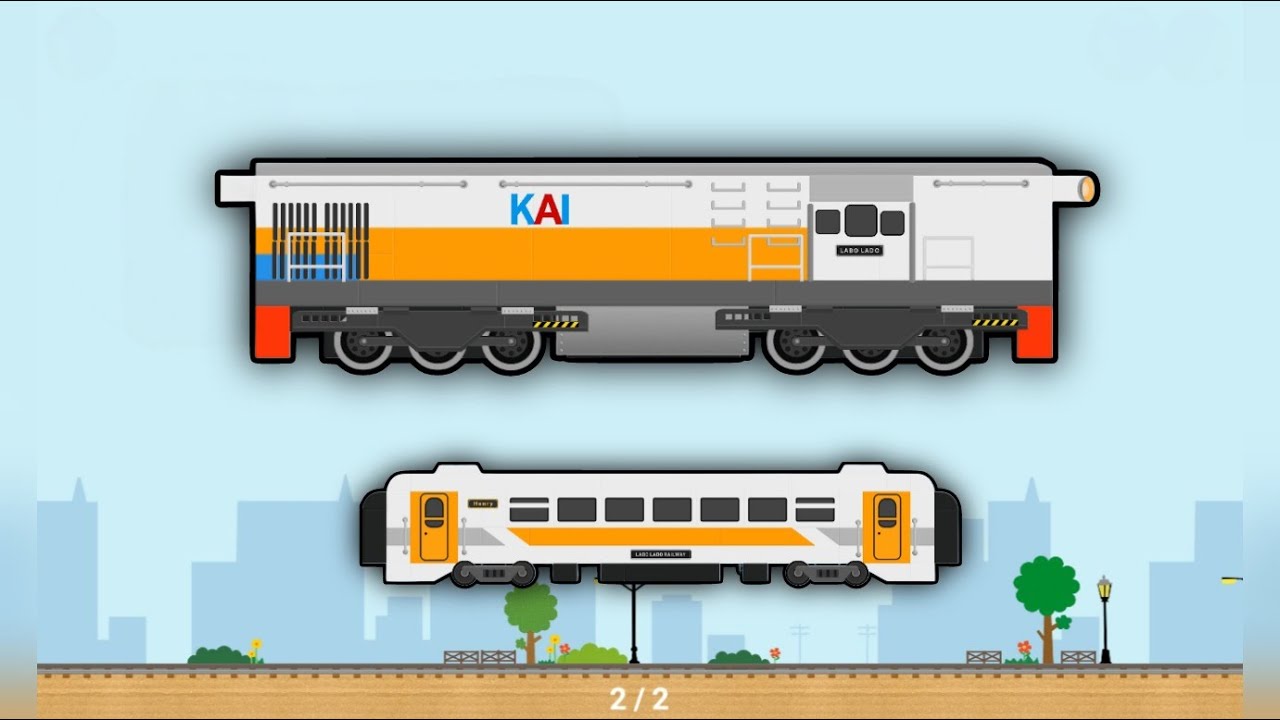 Labo Brick Train - Membuat BB200 Livery PT. KAI
