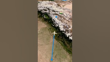 Delhi to Kashmir Flight Map Animation ( FREE TO USE ) #travel #map #animation