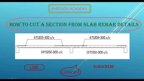 How to cut a section from a slab detail