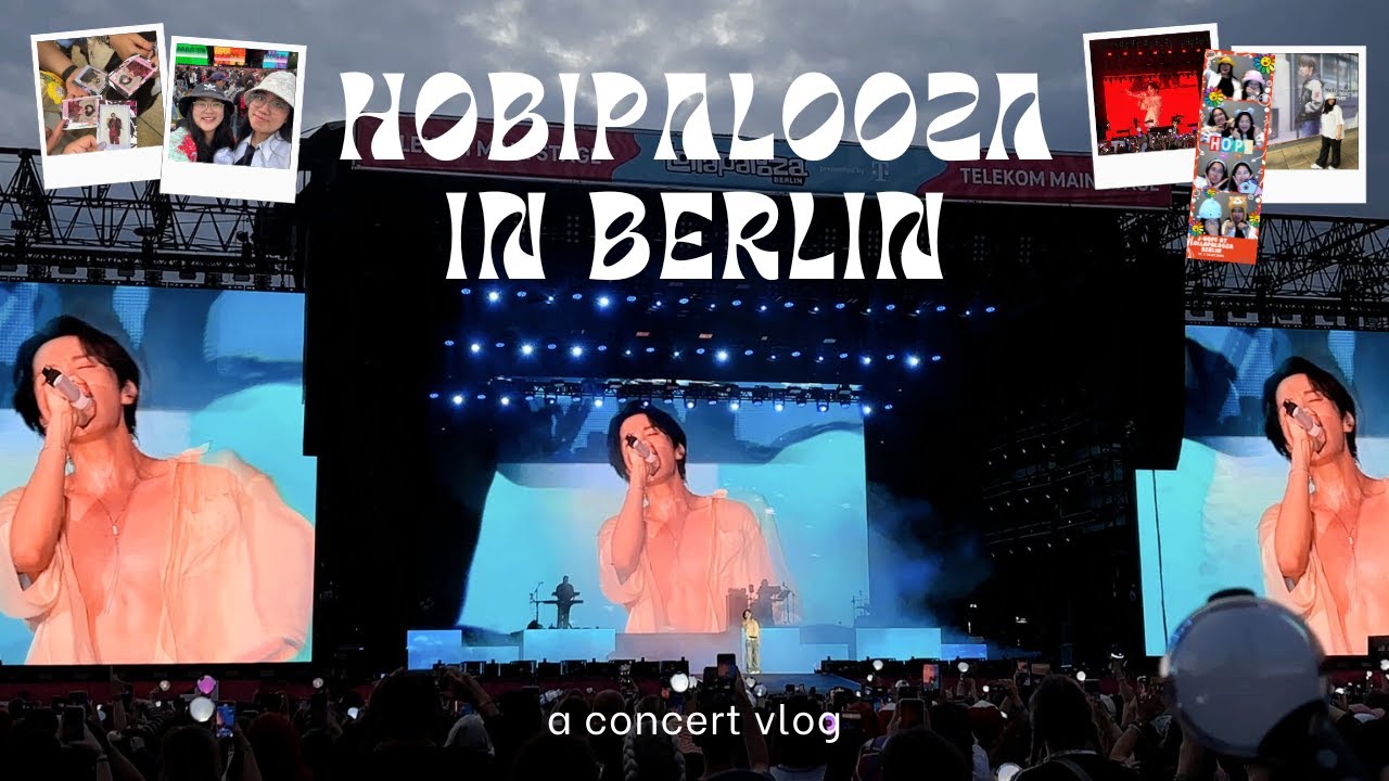 hobipalooza 2025 💜 | front of stage for j-hope from bts in berlin, fan events & what's in my bag