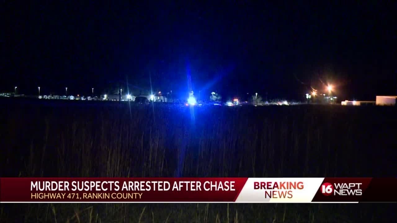 Murder suspects arrested after chase - YouTube