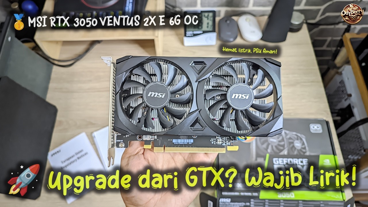 🔥 MSI RTX 3050 Ventus 2X OC 6GB – Power-Efficient GPU, Budget