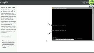 Testout Network+ 10 5 10 LabPermit Traffic