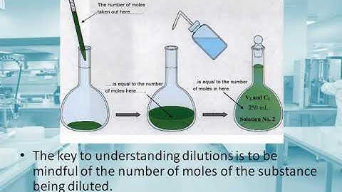 Dilution problems