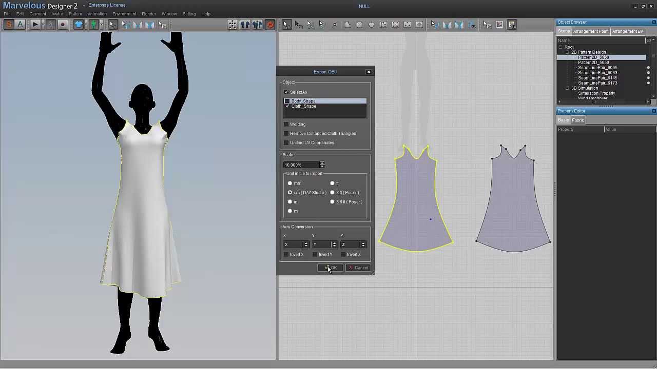 3Dean: Marvelous Designer 2 -- Exporting cloth from Marvelous Designer ...