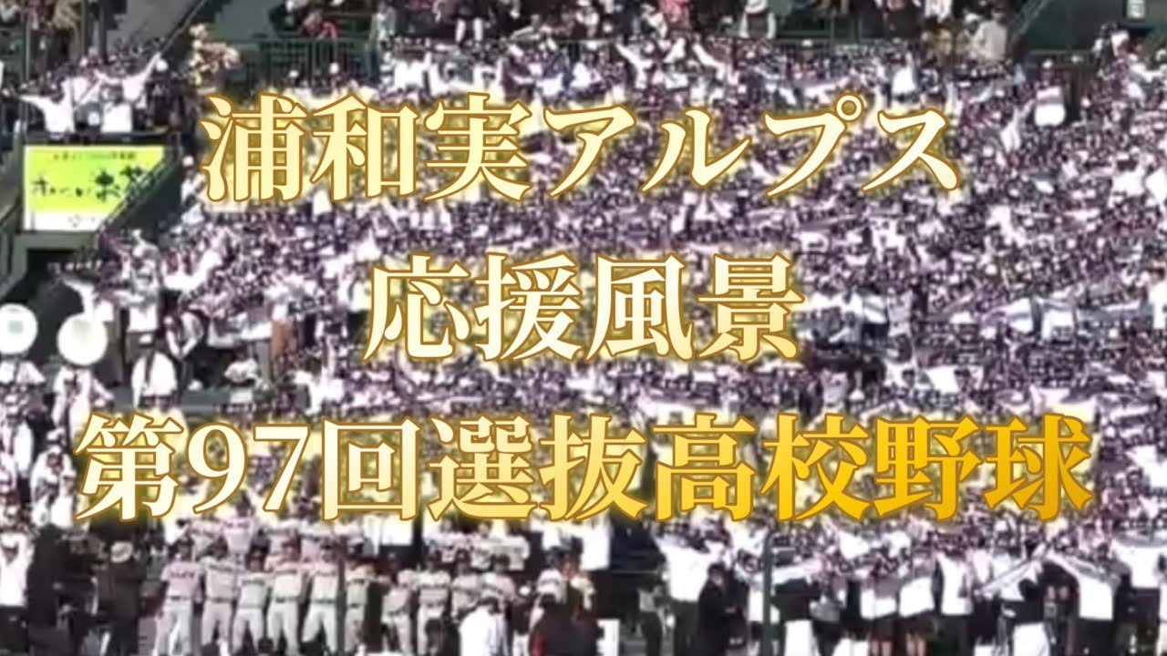 浦和実アルプス応援風景　第97回選抜高校野球