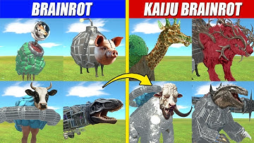 All Creating Brainrot Monsters into Kaiju 2 | Animal Revolt Battle Simulator