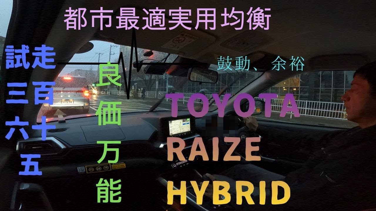 試走 fileNo.365 TOYOTA ライズ ハイブリッド　2025年12月24日