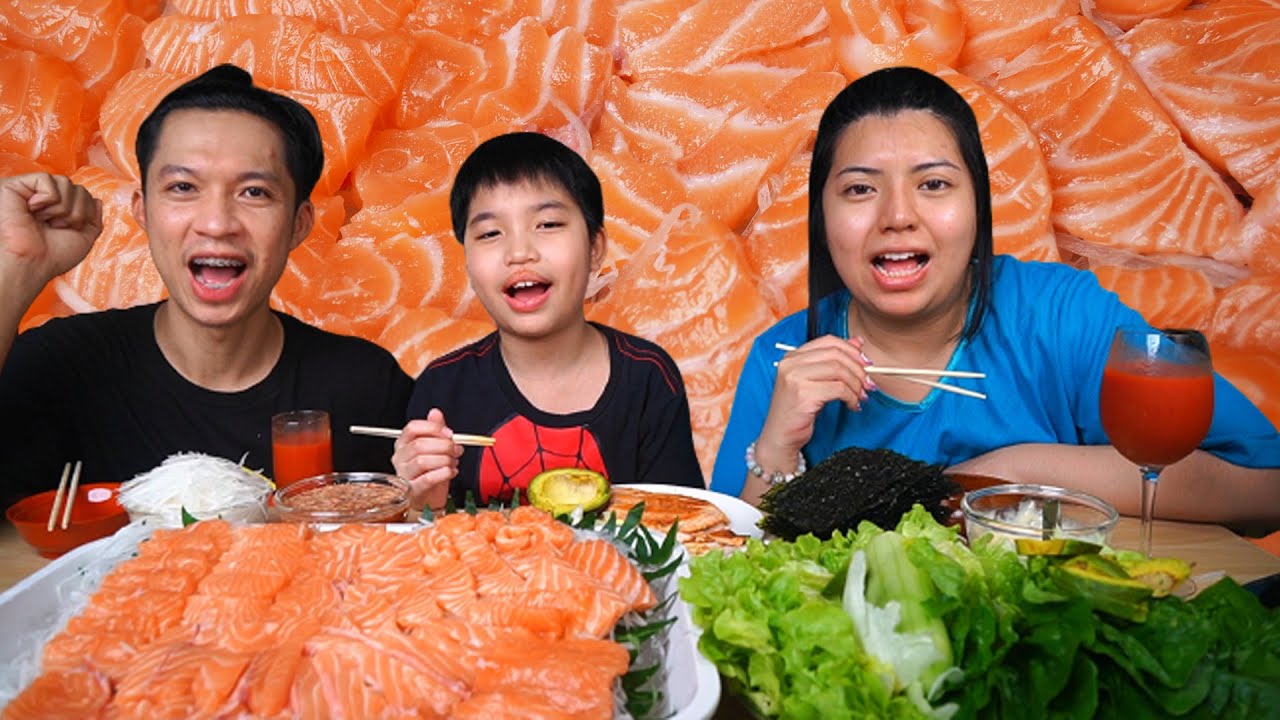 กินแซลมอนซาชิมิสดๆจากแมคโคร กับน้ำจิ้มแซ่บๆ ฟินมาก! l ชิบะคุก Shiba Cook