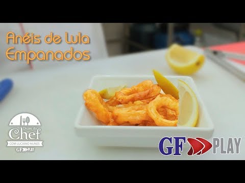 Vídeo: Anéis De Lula Empanados Apimentados