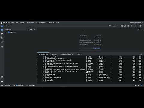 SQL goormIDE problem after 3 min of use