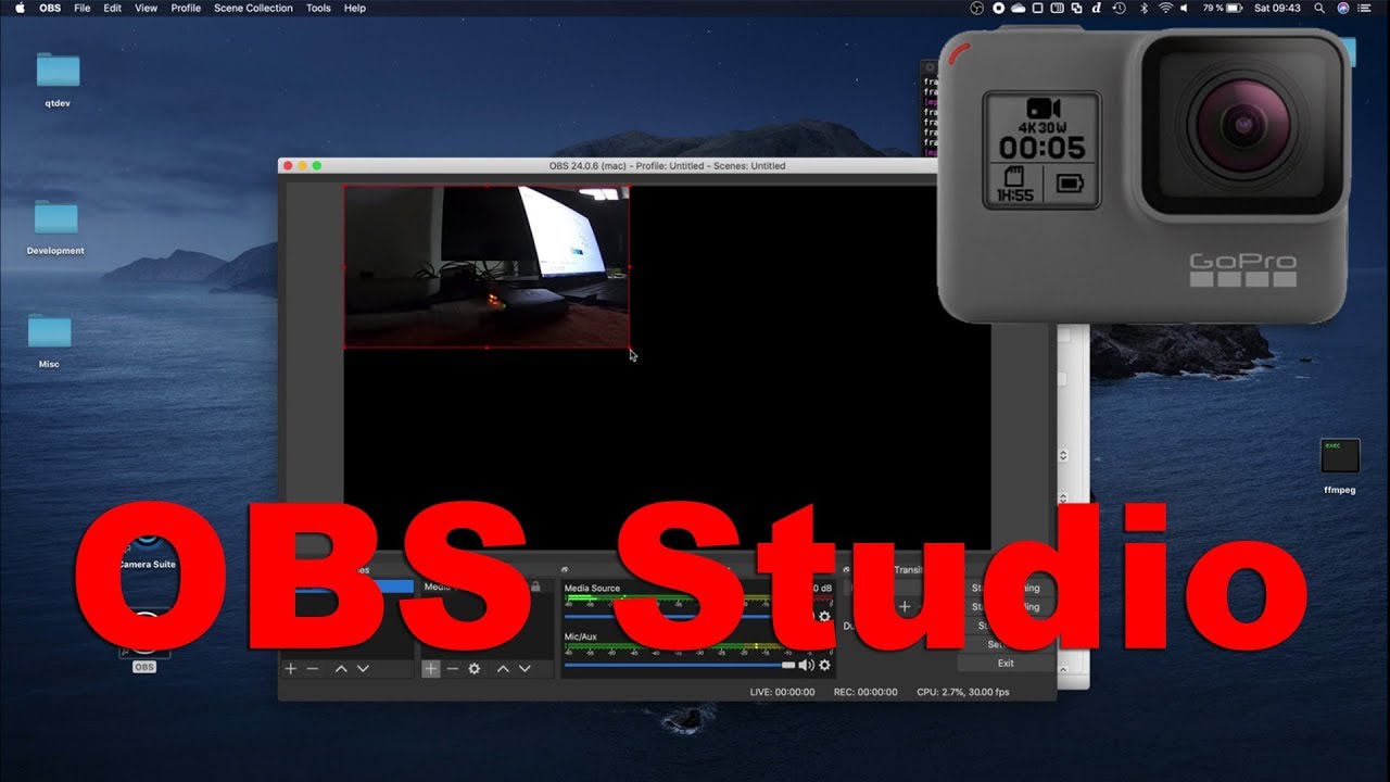 How To Connect Gopro Hero Cameras To Obs Studio Macos Youtube