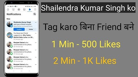 How To Tag Shailendra Kumar Singh