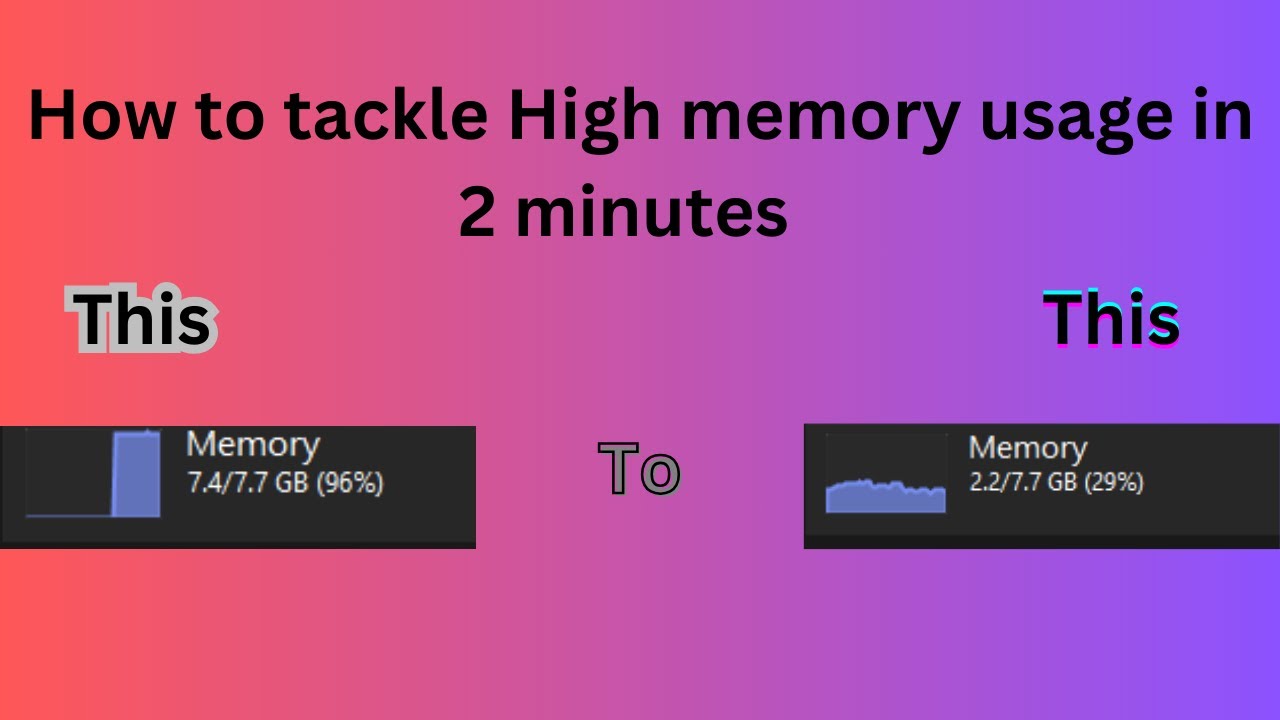 How to tackle HIGH memory usage in 2 minutes YouTube
