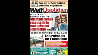 Pouvoir du premier ministre, Sonko ressuscite Jean Collin, révélation C.Séné et D.Mbodj : jangat PA