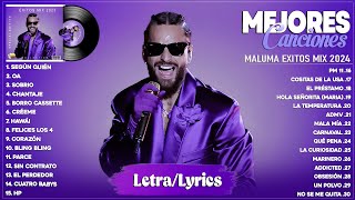Maluma Mix 2024 (Letra/Lyrics) - Grandes Éxitos De Maluma - Mejores Canciones de Maluma - Pop Latino