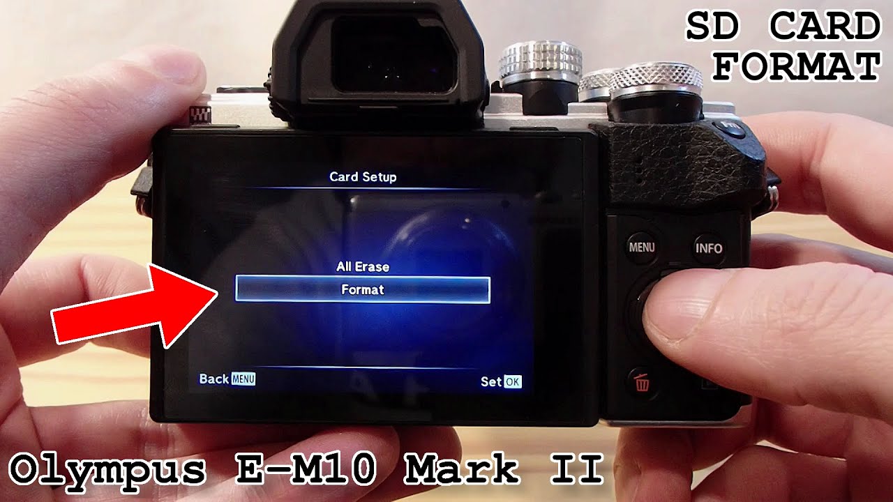 Tram ziekenhuis Kosciuszko Olympus E-M10 Mark II • How to format SD card - YouTube