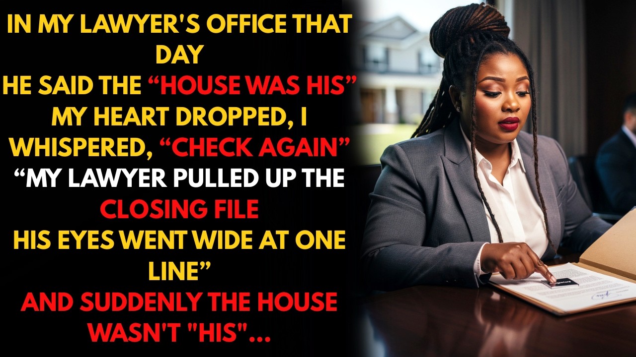 My Husband Said the House Was “His Before Marriage” — The Closing File Had My Name...