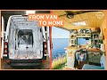 VAN TOUR | This Van Life Kitchen is INCREDIBLE! Sprinter Van Conversion