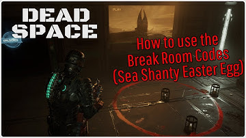 How to use the Break Room codes (Sea Shanty Easter Egg) DEAD SPACE Remake 2023