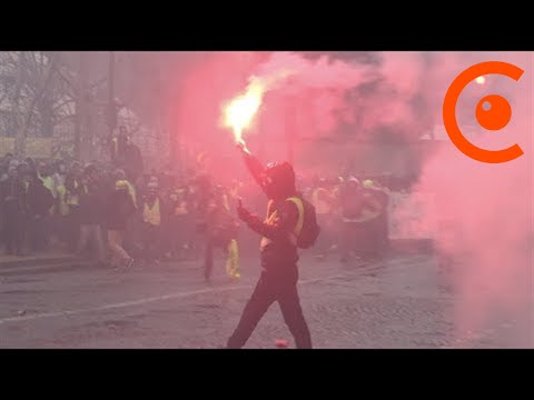 Gilets Jaunes Acte 10 Mobilisation Importante Tensions Marginales 19 Janvier 2019 Paris