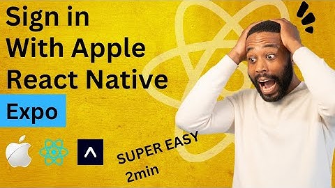 Sign in with Apple | Expo | React Native Tutorial