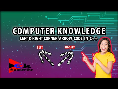 How to print corner arrow in C++  #cpp #cprogramming #cpatterns #computerknowledge
