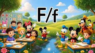 Learning Letter Ff For Kids 26 Years Old With Fun  Dance  F For Fun F For Friends 