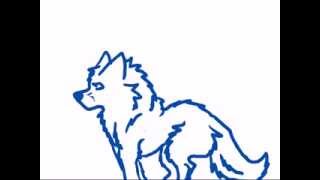 (ROUGH!) Running wolf animation