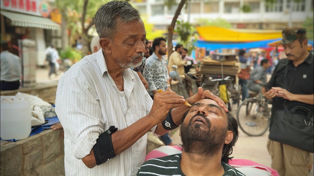 ASMR Ultimate STRESS KILLER Indian Head Massage By Waris Barber | India Ka ASMR