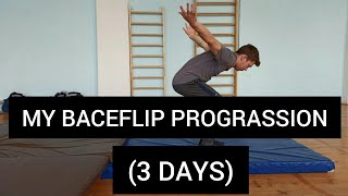 MY BACKFLIP PROGRESSION (3 DAYS)