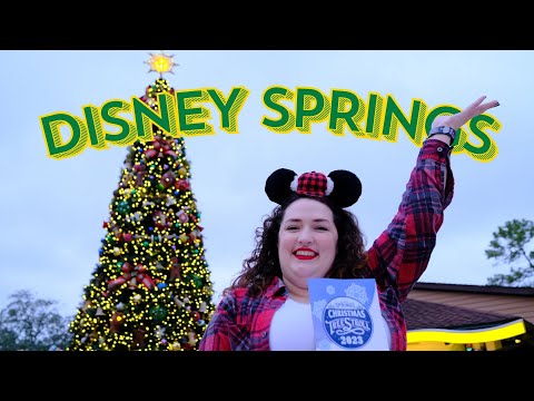 Festive Christmas Tree Stroll & Holiday Food at Disney World 🎄✨"