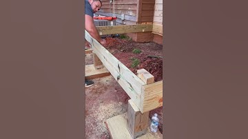 HOW TO BUILD A DECK part 1: Pour footers and framing #shorts #construction #diy #contractor