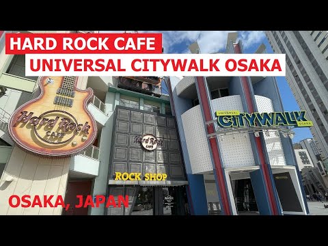 Hard Rock Cafe Universal Citywalk Osaka, Japan 2024 - Rock Shop & Restaurant - Quick Tour