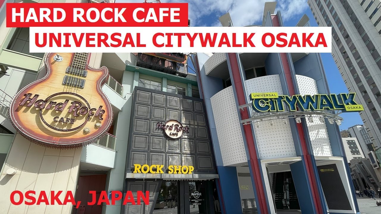 Hard Rock Cafe Universal Citywalk Osaka, Japan 2024 - Rock Shop & Restaurant - Quick Tour