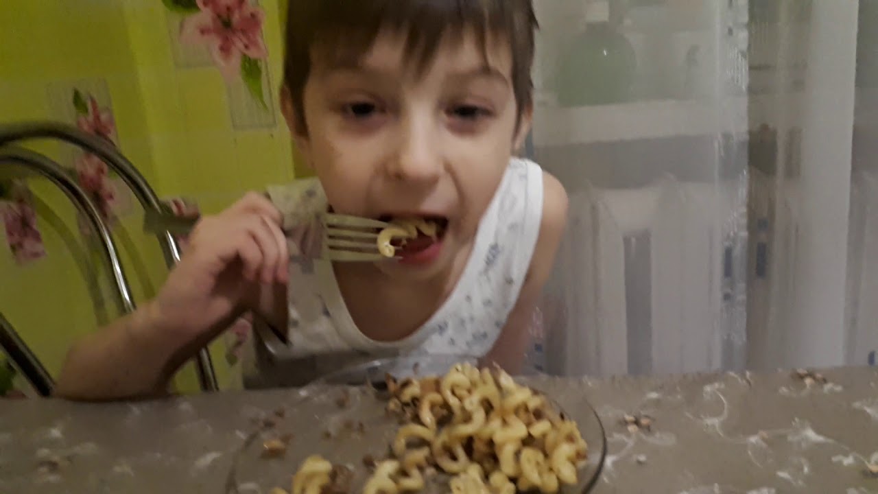 Зажор.  Макароны с мясом