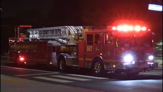 LACoFD Quint & Squad 187 Responding