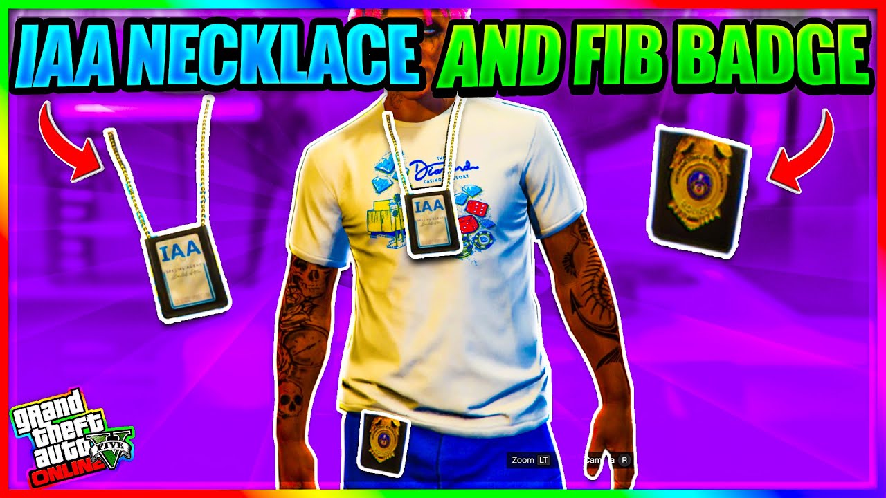 GTA 5 ONLINE HOW TO GET AND SAVE *SUPER RARE* IAA NECKLACE AND FIB