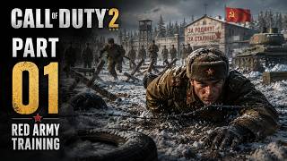 Call of Duty 2 4K UHD Gameplay Walkthrough Part 1 (Red Army Training)