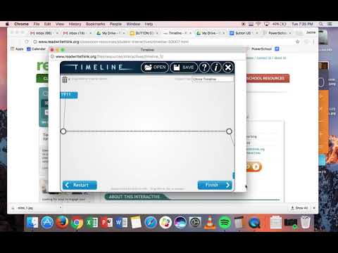 How to make a timeline on ReadWriteThink