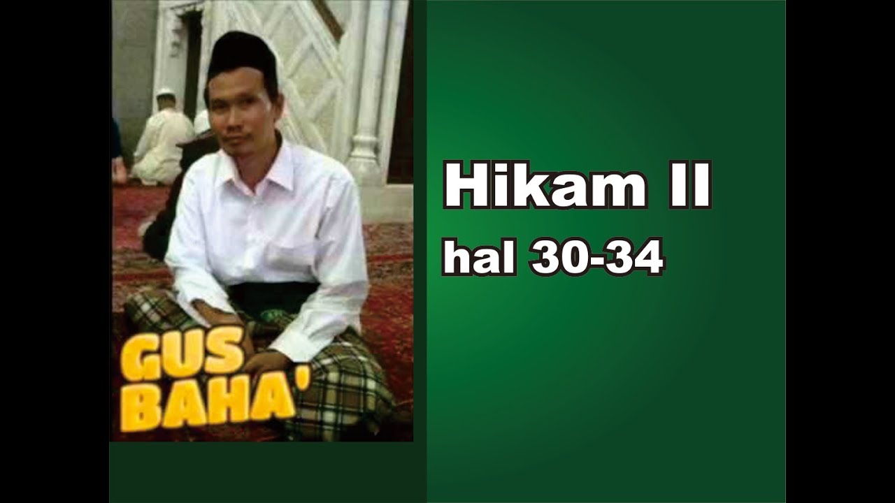 HIKAM II Hal 30   34 min ''alamat nuruti nafsu