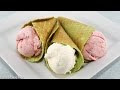 Pandan Waffle Cones and Cookies