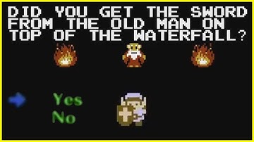 Did You Get The Sword From The Old Man On Top OF The Waterfall? - Legend of Zelda Part 3 - NES