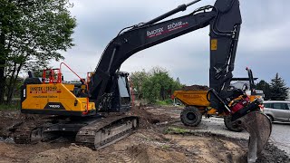 We bought a new Volvo EC 250 EL, Pulling a mixer with a bulldozer in the field by Petr Šmotek  46,415 views 1 year ago 14 minutes, 41 seconds